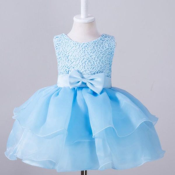 

l099 children's dress princess skirt embroidered girl lace dress flower child drag tail poncho skirt children's, Red;yellow