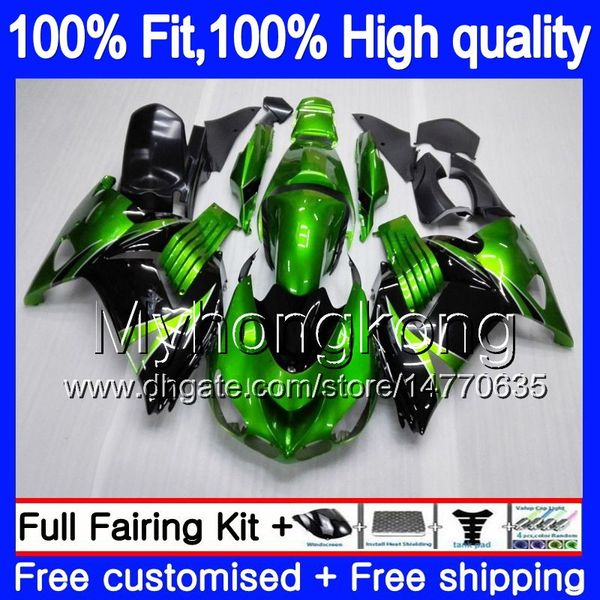 

injection for kawasaki zx 14r zzr1400 2006 2007 2008 2009 2010 2011 223my.5 zzr-1400 zx-14r zx14r 06 07 08 09 10 11 stock green fairings