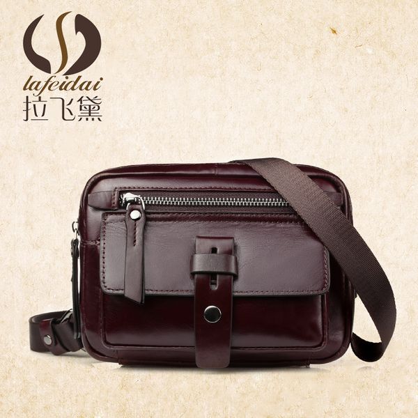 

new style men's leather bag casual shoulder bag shoulder cowhide messenger men's