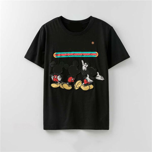 

20s women t shirt for ladies paris summer t-shirt striped street short sleeve shirts womens clothing size s-xxl lr200419, White