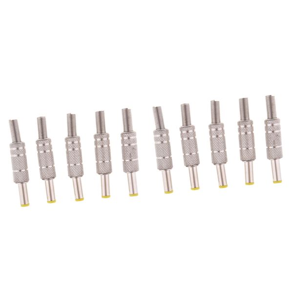 

10pieces 5.5*2.1/5.5x 2.1mm male plug socket panel mount jack dc connector
