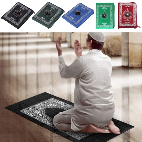 

muslim islam prayer carpet rug blanket travel compass islamic prayer blanket carpets for living room home textile portable