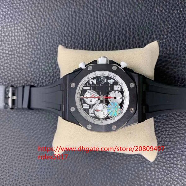 

mens business luxury automatic cal.3126 movement chronograph 12 dial mens classic diving swim transparent 26470 watches, Slivery;brown