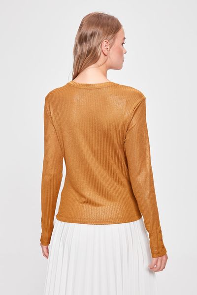 

trendyol button detail knitted blouse twoaw20bz0800, White