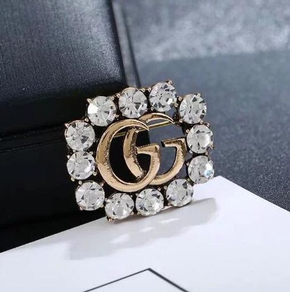 

creative crystal brooch pins for women jewelry dress clothing pins rhinestone exquisite bling bling suit brooch for party festival gift 756, Gray