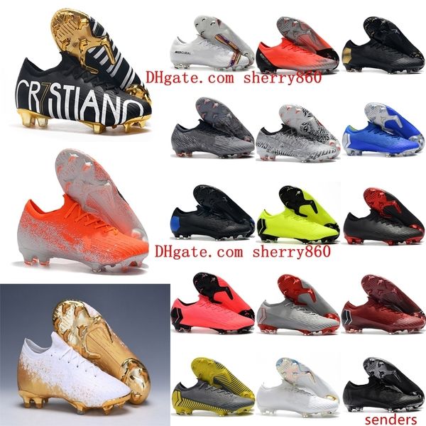 

2019 mens soccer shoes mercurial vii elite cr7 ronaldo fg soccer cleats mercurial superfly vi 360 outdoor football boots botas de futbol