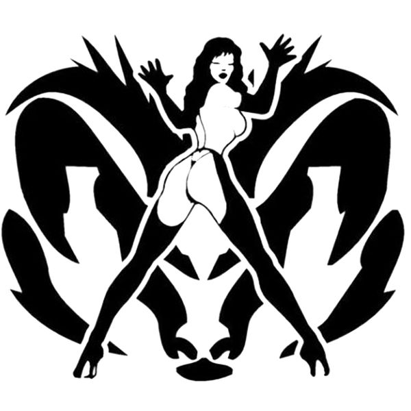 

16*13.8cm girl vinyl car/truck/suv window decal beauty temptation body car stickers decals modern decavinyl decals