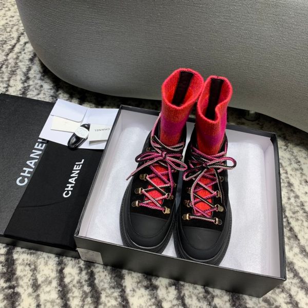 

fast delivery new luxury women's casual shoes fashion brand shoes autumn and winter socks women's boots holiday gifts platform yhn, Black