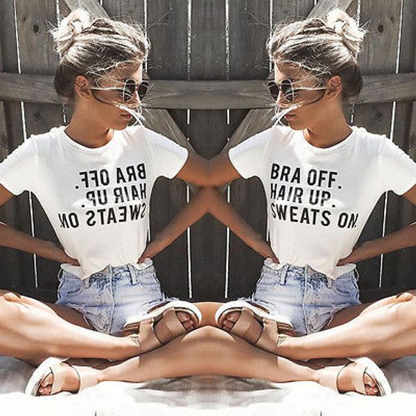 

summer women casual short sleeve loose cotton t-shirt shirt blusa size s-xl, White
