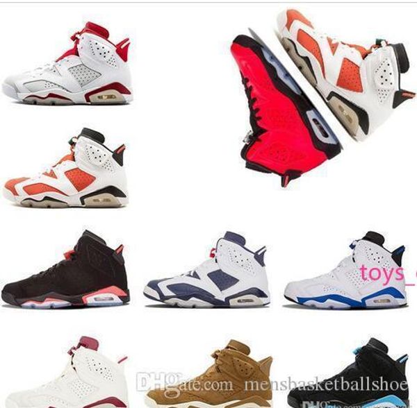 

men 2019 6 vi basketball shoes men training shoe wholesale mens athletics shoe 6s bred black infrared shoeus 8.0-13