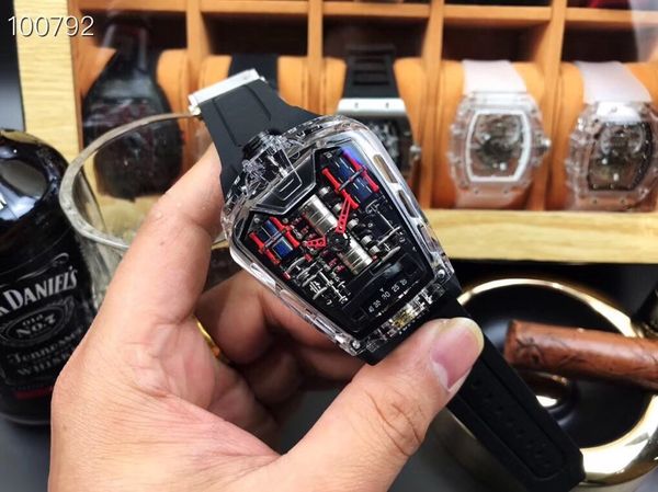 

Male watch mechanical explo ion mp 05 erie male automatic machinery japan core watch 45mm acrylic hell apphire gla