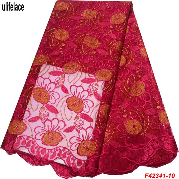 

2019 последние африканские кружевные ткани вышитые нигерийская сетка кружевная ткань свадебные платья высокое качество французский тюль круж, Black;white