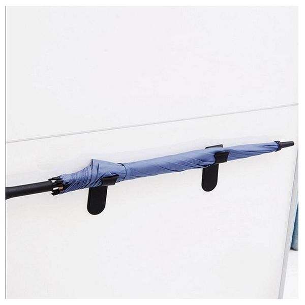 

2pcs adhesive umbrella hooks hangers holders for auto car home (black) umbrellas