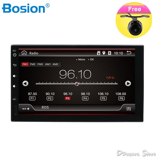 

7" double 2din quad core android 9.0 car radios player stereo gps navi bluetooth wifi usb obd dab rear view camera