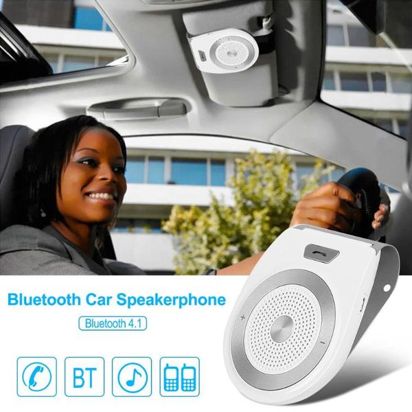 

bluetooth handscar kit mp3 music player sun visor clip speakerphone