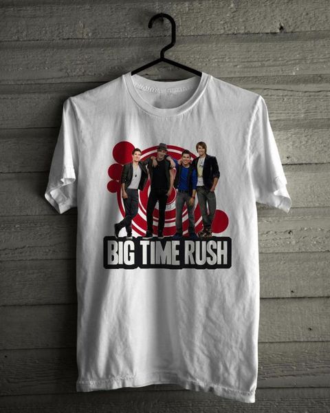 

big time rush t-shirt, White;black