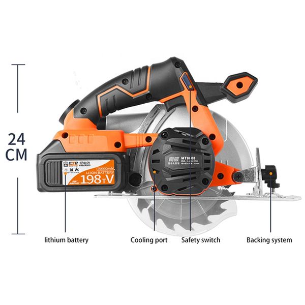 

wood cutting electric circular saw strong power lithium cordless electric circular