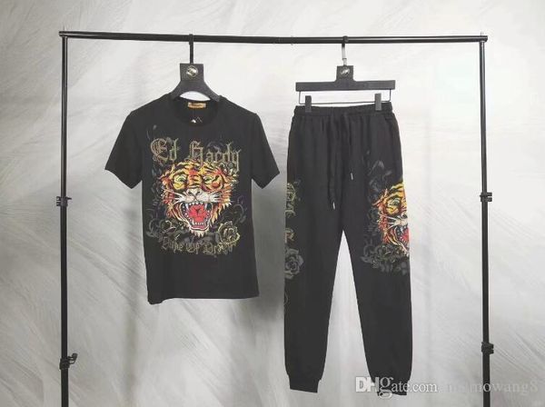 

designer sportswear men's casual wear trend brand men's shirt trend letter tiger sportswear clothing quality sale, Gray