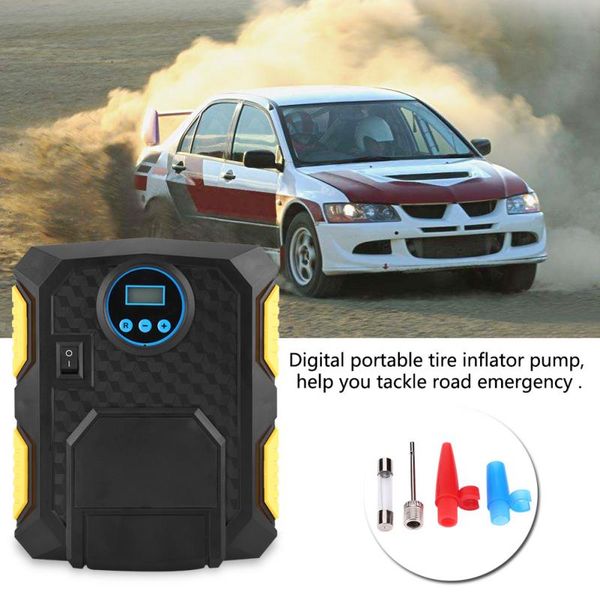 

new dc 12v electric digital portable car tire inflator pump air compressor 150psi for cars balls bikes car string accessories