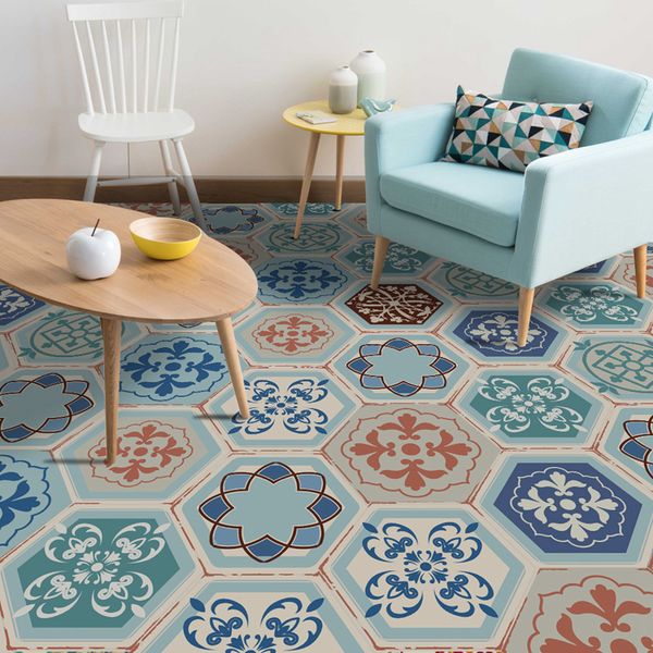 

quality eco friendly diy baby room self adhesive wallpaper morocco decor floor stickers geometry removable self adhesive wall pa