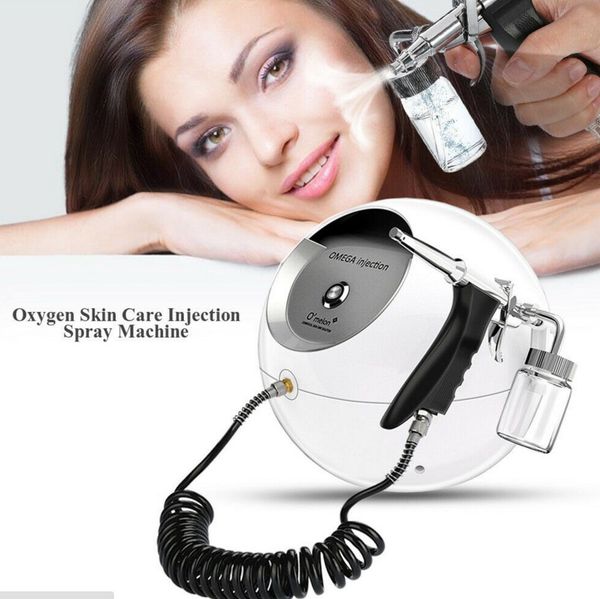 

portable oxygen facial skin care oxygen water jet peel beauty machine, Black;white