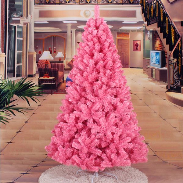 

new year's gift 1.8 m / 180cm pink luxury l encryption christmas tree home decorative items supermarket