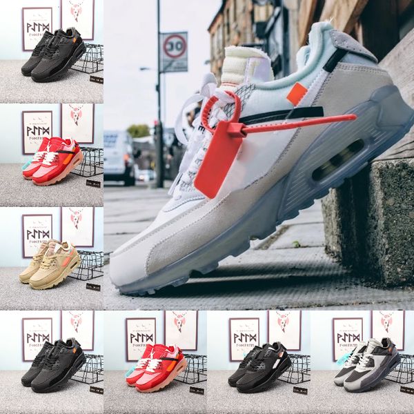 

2019 new air cushion 90 running shoes men women black white beige air90 sneakers classic air cushion trainer sports shoes