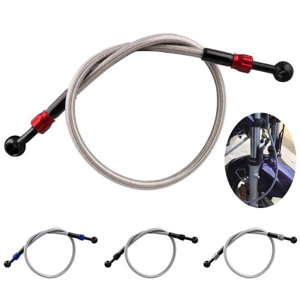 

575mm universal motorcycle dirt bike braided steel brake clutch oil hose tube solid and durable