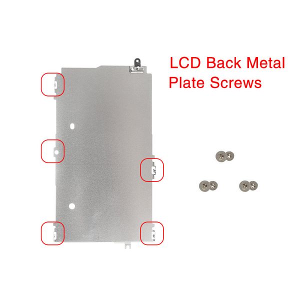 

100pcs/lot lcd screen inner back metal plate bezel holder screws repair parts for iphone 5 5s 5c 6 6s 7 8 plus x