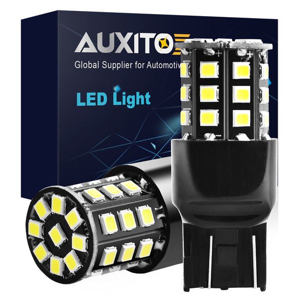

auxito t20 w21 5w 7443 led white led chip 33smd 2835 auto brake lights reversing lamp bulb car 7440 w21w bulbs drl 12v 6000k