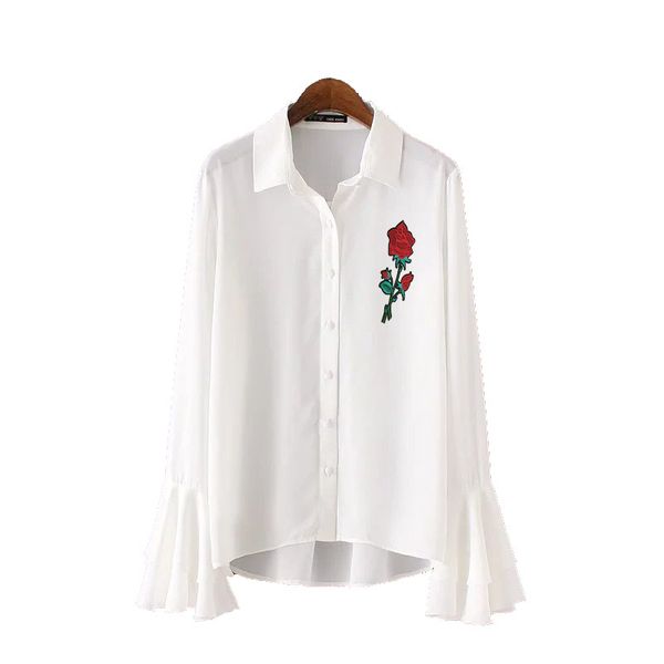 

womens and blouses 2019 blouse women shirt blusa feminina clothes long sleeve embroidery white korean fashion clothing 116