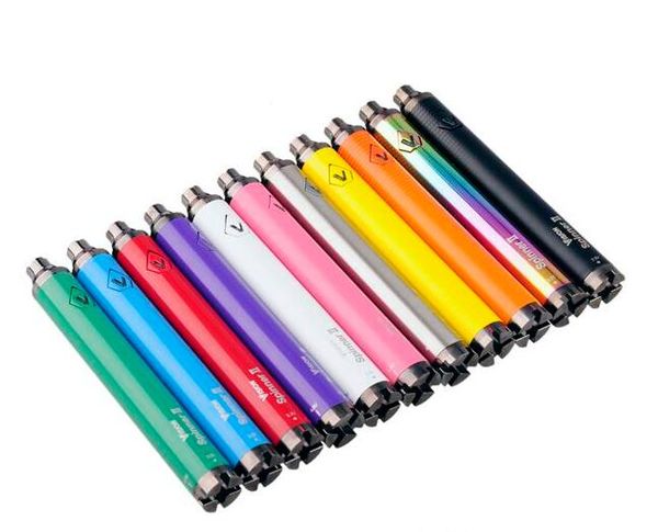 

Vision Spinner 2 battery 1650mah evod Twist 3.7V-4.8V Vision Spinner II Battery Variable Voltage For 510 thread ETS Nautilus Vape Pen