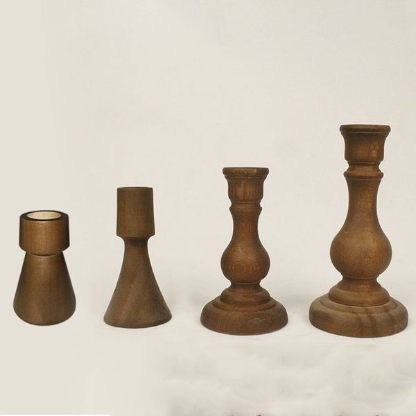 

деревянный подсвечник ретро подсвечники идеального подарка на день свадьбы party главной валентина