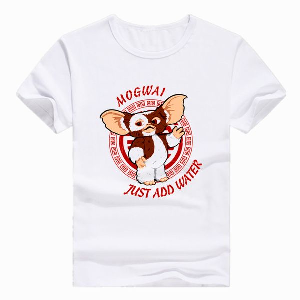 

asian size print gremlins gizmo t-shirt short sleeve o-neck tshirt for men and women hcp4368, White;black