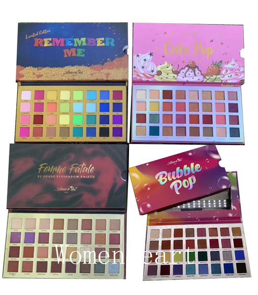 

new makeup amor us 32colors eyeshadow palette remember me bubble pop cake pop famme fatale matte shimmer eye powder