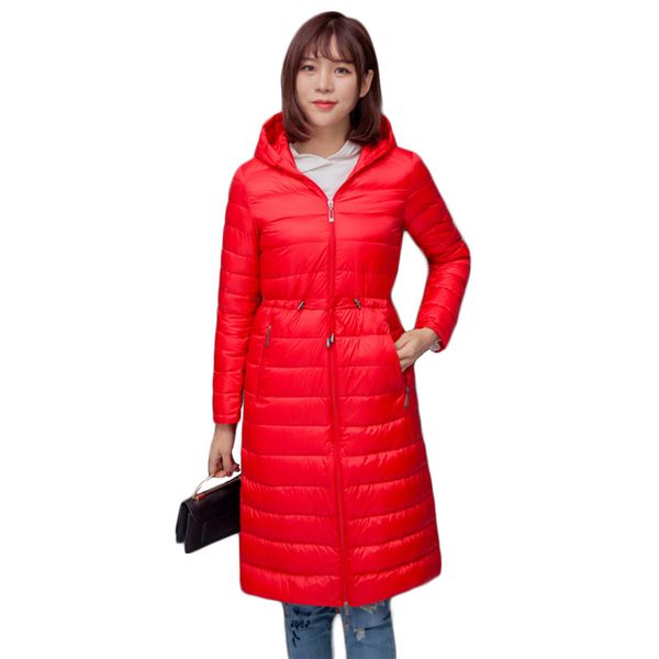 

зимняя куртка женщины красный m-4xl плюс размер вниз хлопчатобумажные пальто 2020 осень новый корейский тонкий длинный рукав легкий тонкий к, Black