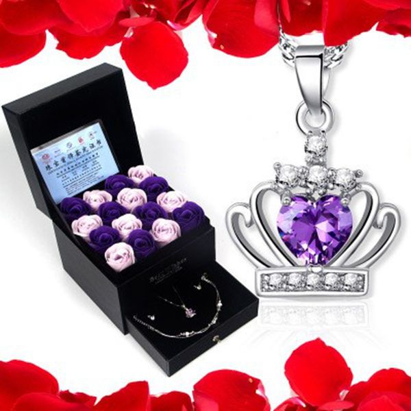 

рождество взрыв ожерелье женского s925 серебро кулон простой лес день святого валентина подарок ювелирные изделия ключицы цепи присутствует