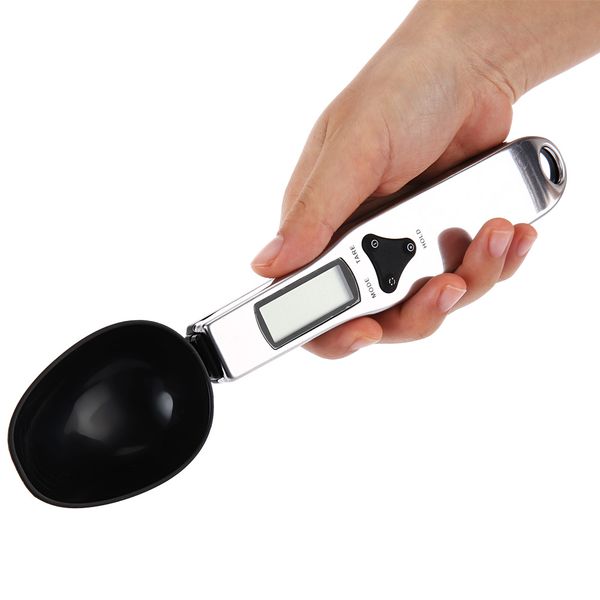 

500g/0.1g portable digital kitchen scale measuring spoon weight gram ounce scoop kit electronic food scale balance tool lcd sui0179