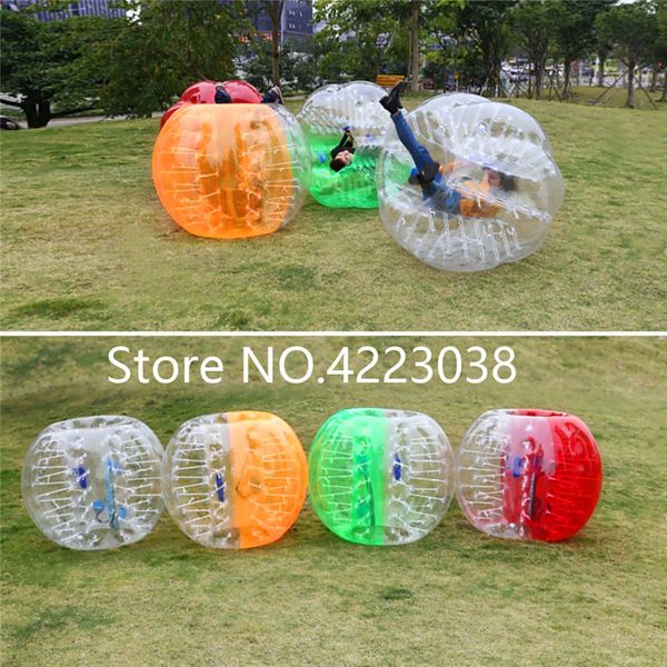 

1.0mm tpu material 1.2m inflatable bubble soccer zorb ball air body zorb ball bubble football human hamster ball