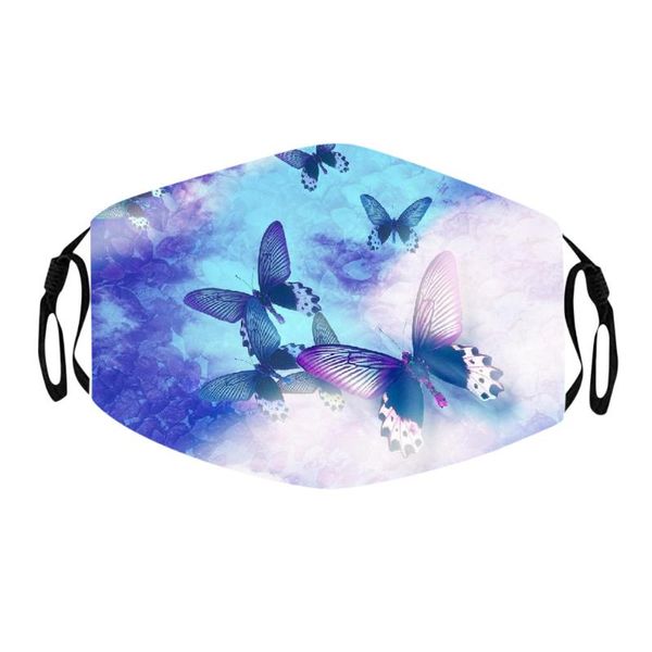 

face maskswashable and reusable new 2020 animal print bandana white pm2.5 cotton mouth facemask dustproof breathable face maske, Black