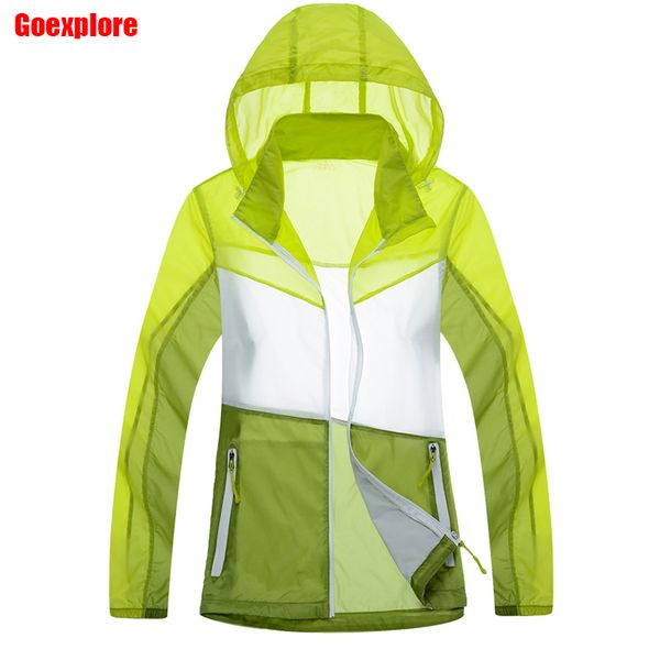 

dropshipping women waterproof skin jacket outdoor sun protection anti-uv sunscreen coat light weight jackets, Blue;black