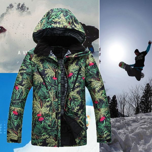 

2018 new snowboarding men ski jacket snowboard skiing jacket waterproof windproof super warm coat thicken male