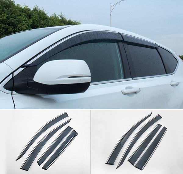 

montford car styling abs plastic window visor awnings vent sun rain guard shield deflector covers for crv cr-v 2017 2018