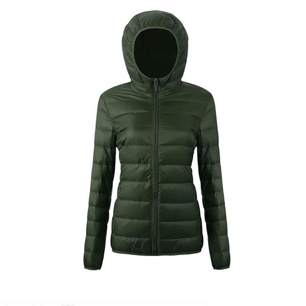 

women's ultra light weight down jacket short packable hooded puffer coat, Black