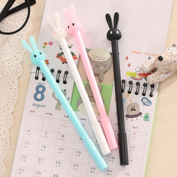 

12pcs/lot 0.5mm plastic jelly color pen cute black ink gel pen cartoon neutral stationery kawaii school supplies