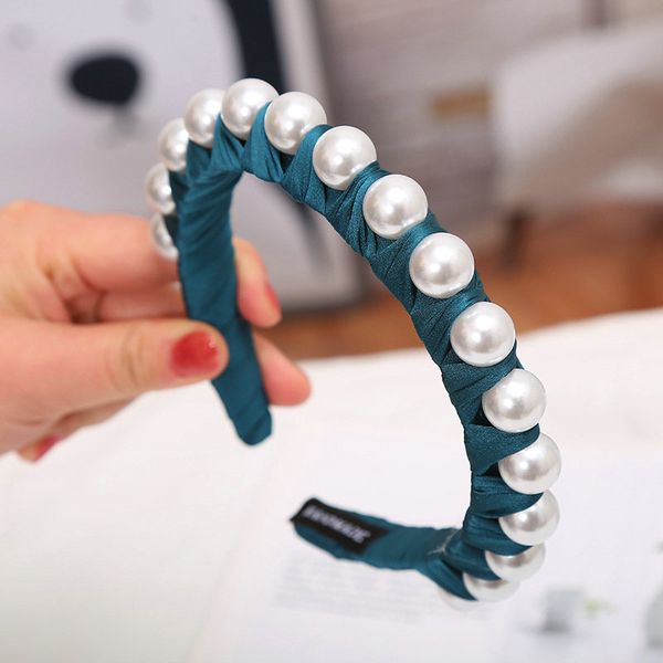 

шелк личность pearl оголовье стрижки волос стиль женский с оголовьем алиса диапазона cerchietto aliceband uekmr, Black;brown