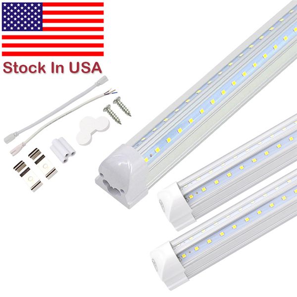 

Магазин свет Cooler двери LED Встроенная трубка 4FT 5FT 6FT 8FT LED T8 72W Светодиодная трубчатая лампа V Shape Люминесцентные лампы Свет
