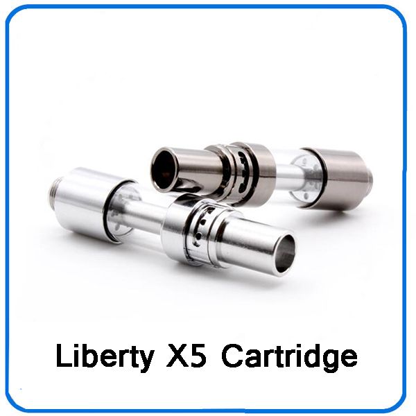 

Liberty X5 Керамические Vape Патрон 0.5ml Tcell Керамический Coil Tank с регулируемым Airflow для Bud касания Разогреть батареи 0266307