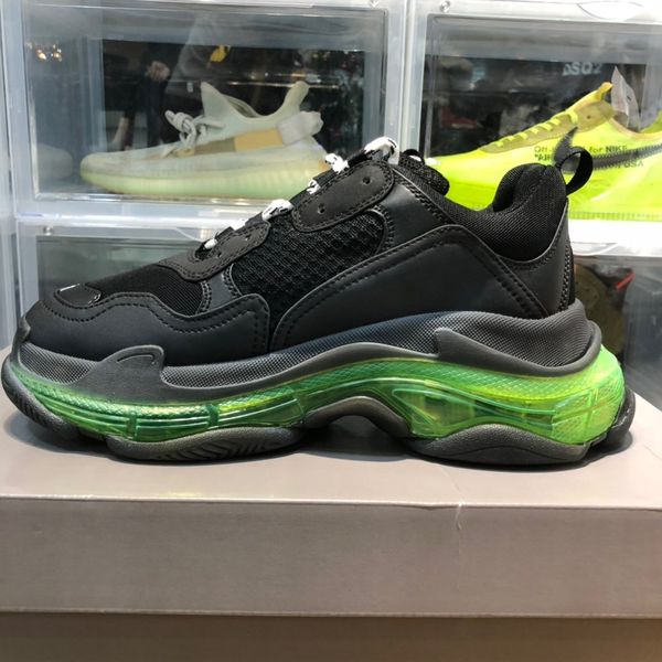 

2020 latest fashion luxury casual sports running shoes increasing shoes basketball men and women flat shoes black green crystal color dhl