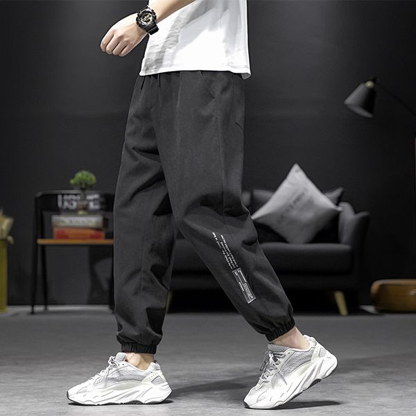 

90%nylon 10% plus size japanese harem p7 mens pants casual brand pant for men, Black